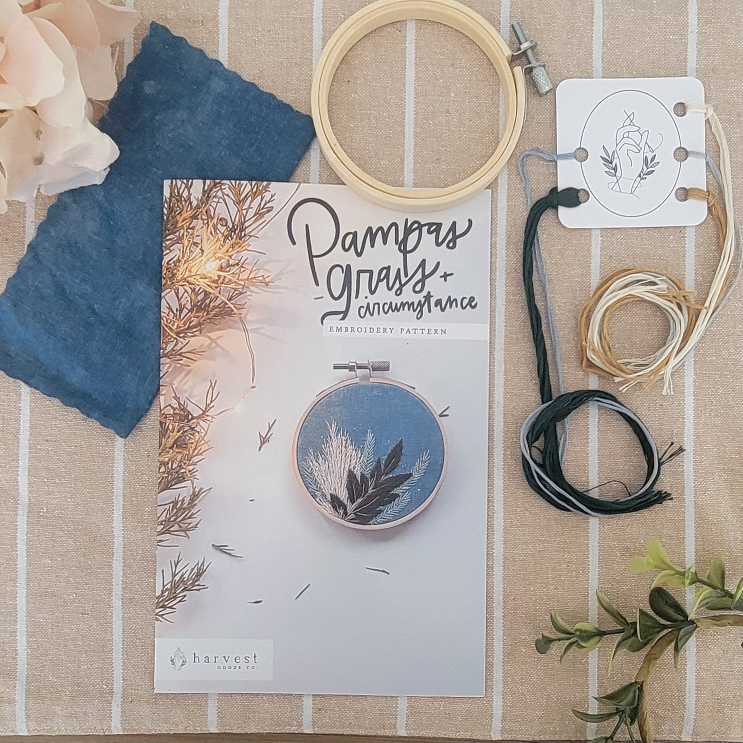 Pampas Grass Embroidery Kit