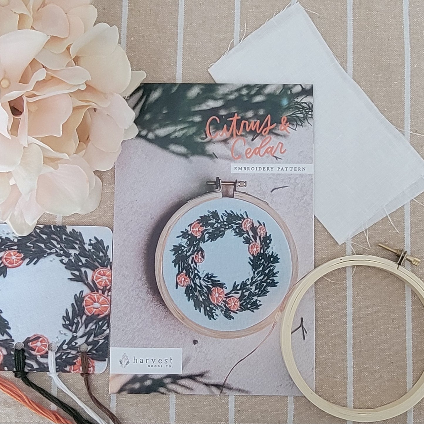 Citrus & Cedar Embroidery Kit