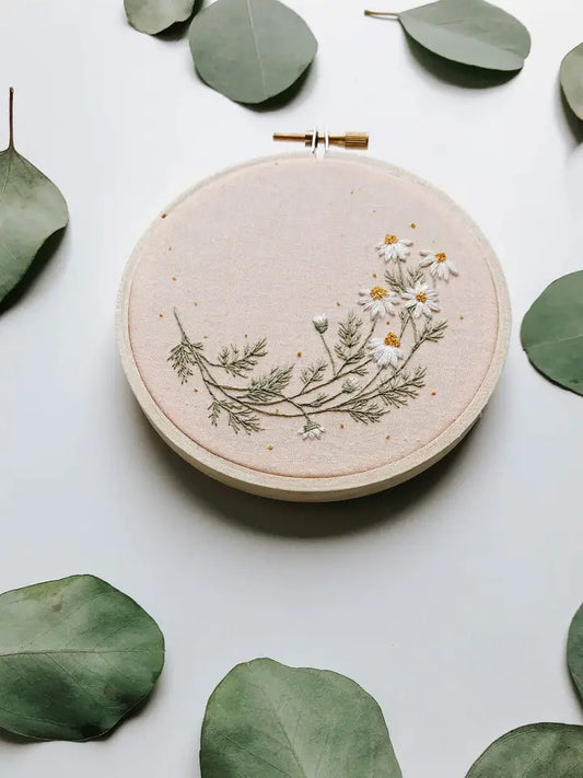 Roman Chamomile Embroidery Kit